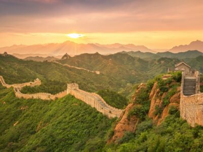 Great Wall of China at Sunrise