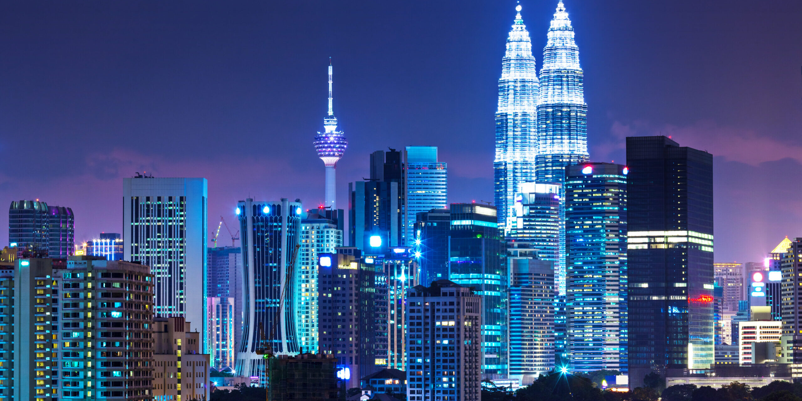 Kuala Lumpur skyline at night